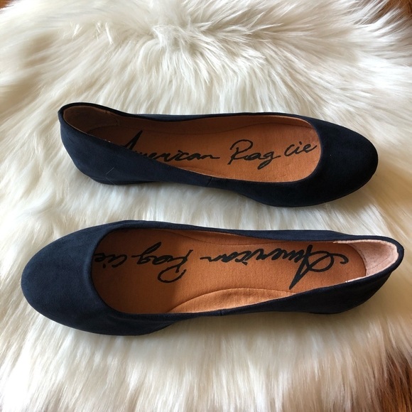 American Rag Navy Blue Ellie Flats size 6M - Picture 6 of 7